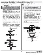 Предварительный просмотр 13 страницы HAMPTON BAY Antigua Plus Use And Care Manual