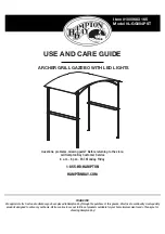 Preview for 1 page of HAMPTON BAY ARCHER L-GG004PST Use And Care Manual