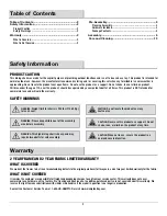 Preview for 2 page of HAMPTON BAY ARIA FCS80233TPK Use And Care Manual