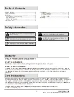 Preview for 2 page of HAMPTON BAY ARTHUR HD16402 Use And Care Manual