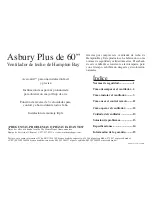 Предварительный просмотр 18 страницы HAMPTON BAY Asbury Plus Owner'S Manual