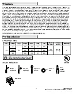 Preview for 3 page of HAMPTON BAY ASBURY Use And Care Manual