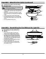 Preview for 16 page of HAMPTON BAY ASBURY Use And Care Manual