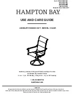 Preview for 1 page of HAMPTON BAY ASHBURY GC-41084-SST Use And Care Manual