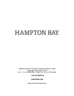 Preview for 18 page of HAMPTON BAY B12 Use And Care Manual