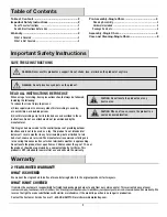 Preview for 2 page of HAMPTON BAY Barclay DQ546O Use And Care Manual