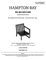 Предварительный просмотр 8 страницы HAMPTON BAY Barclay EQ628O Use And Care Manual