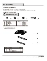 Preview for 3 page of HAMPTON BAY BARNSDALE KTMT-1841-HDP Use And Care Manual