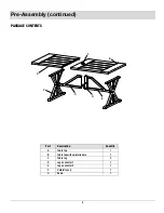 Preview for 4 page of HAMPTON BAY BEACON PARK 6 PIECE DINING SET CAPTAIN CHAIR... Use And Care Manual