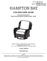 Предварительный просмотр 1 страницы HAMPTON BAY BEACON PARK FRS80812CS-BARE Use And Care Manual