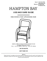 HAMPTON BAY Beacon Park FRS80937A Use And Care Manual предпросмотр