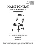 HAMPTON BAY BEACON PARK FRS80938A Use And Care Manual предпросмотр