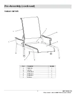 Предварительный просмотр 3 страницы HAMPTON BAY BELLEVILLE CHAISE FLS80132 Use And Care Manual