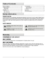 Preview for 2 page of HAMPTON BAY BELLEVILLE YJAUC-171-ST-1 Use And Care Manual