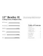 Предварительный просмотр 3 страницы HAMPTON BAY Bentley II 328 478 Owner'S Manual