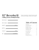 Предварительный просмотр 3 страницы HAMPTON BAY Beverley II 325-475 Owner'S Manual