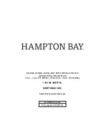 Preview for 8 page of HAMPTON BAY BLACK WICKER DOME EGG FRS51316 Use And Care Manual
