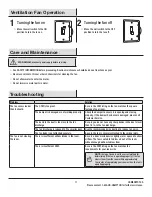 Предварительный просмотр 11 страницы HAMPTON BAY BPT12-13E Use And Care Manual