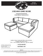 HAMPTON BAY Brook Wicker Sectional 2018 Use And Care Manual предпросмотр