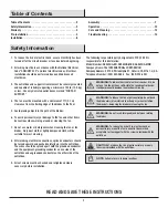 Preview for 2 page of HAMPTON BAY CALTRIS AK382HG-MBK Use And Care Manual