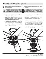 Preview for 11 page of HAMPTON BAY CALTRIS AK382HG-MBK Use And Care Manual