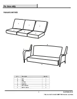 Предварительный просмотр 4 страницы HAMPTON BAY CAMBRIDGE PATIO SOFA WITH CUSHION Use And Care Manual