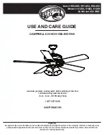 Предварительный просмотр 1 страницы HAMPTON BAY CAMPBELL Use And Care Manual