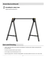 Preview for 6 page of HAMPTON BAY CANE SWING A GSS00208A-5 Use And Care Manual