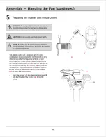 Preview for 10 page of HAMPTON BAY CAPRICE SW19151R MWH Use And Care Manual