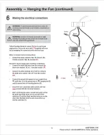 Preview for 11 page of HAMPTON BAY CAPRICE SW19151R MWH Use And Care Manual