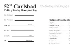 Preview for 3 page of HAMPTON BAY Carlsbad Owner'S Manual