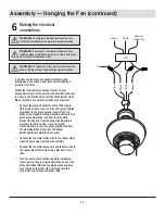 Preview for 12 page of HAMPTON BAY CARROLTON II Use And Care Manual