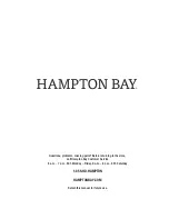 Preview for 8 page of HAMPTON BAY CAYMAN BISTRO TABLE Use And Care Manual