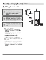 Preview for 8 page of HAMPTON BAY CEVA Use And Care Manual