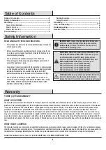 Preview for 2 page of HAMPTON BAY CHALESTON HDP06539BL Use And Care Manual