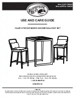 HAMPTON BAY CLAIR FRN-108540 Use And Care Manual предпросмотр