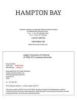 Preview for 18 page of HAMPTON BAY CLARET Use And Care Manual