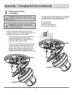 Preview for 8 page of HAMPTON BAY CLARKSTON CF544H-PEH Use And Care Manual