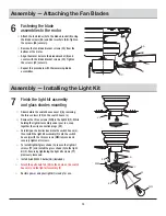 Preview for 10 page of HAMPTON BAY CLARKSTON CF544H-PEH Use And Care Manual