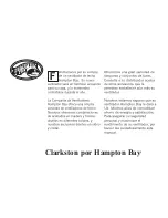 Предварительный просмотр 16 страницы HAMPTON BAY Clarkston Owner'S Manual