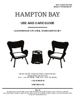 Preview for 1 page of HAMPTON BAY CLOVER BROOK FRS50468-ST Use And Care Manual