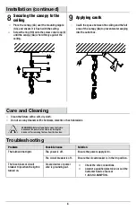 Предварительный просмотр 8 страницы HAMPTON BAY COLLIER KZH8903AX-01/GW Use And Care Manual