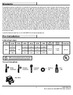 Preview for 4 page of HAMPTON BAY COMFORT BREEZE 68131 Use And Care Manual