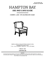 HAMPTON BAY COOPER LAKE GC-51199-SRP Use And Care Manual preview