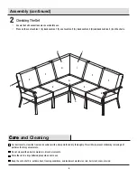 Предварительный просмотр 6 страницы HAMPTON BAY COOPERSMITH 5PC SECTIONAL SET FZS80406D-ST-N Use And Care Manual