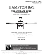 Предварительный просмотр 1 страницы HAMPTON BAY CORWIN 56050 Use And Care Manual