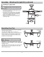 Предварительный просмотр 12 страницы HAMPTON BAY CORWIN 56050 Use And Care Manual