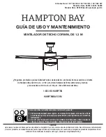 Предварительный просмотр 15 страницы HAMPTON BAY CORWIN 56050 Use And Care Manual