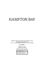 Предварительный просмотр 7 страницы HAMPTON BAY COTTON CREEK FRN-312531 Use And Care Manual