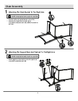 Preview for 6 page of HAMPTON BAY CRESTRIDGE 3PC STEEL SLING STATIONARY BALCONY SET Use And Care Manual